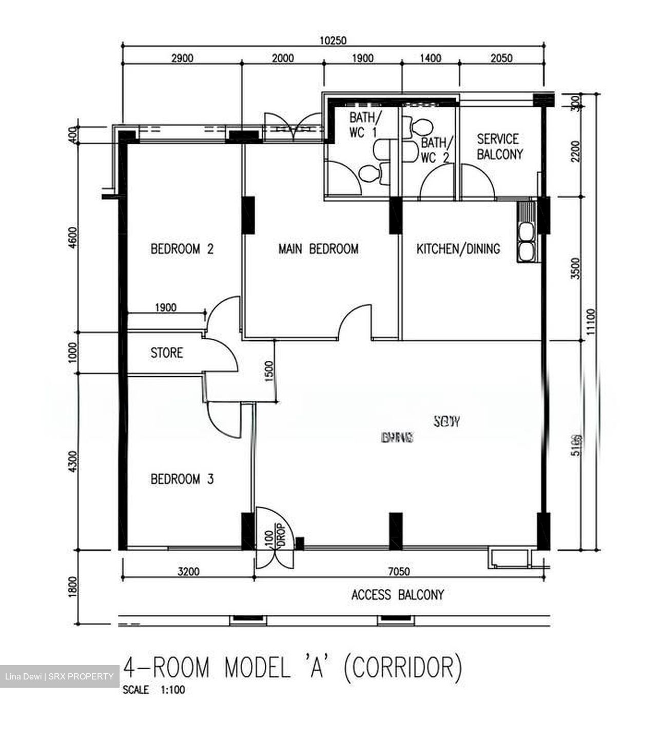 Blk 668 Eunos Damai Ville (Bedok), HDB 4 Rooms #557154341